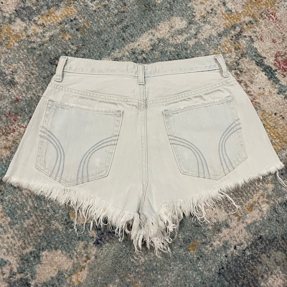 High Waist Light Wash Shorts - Picture 2 of 2